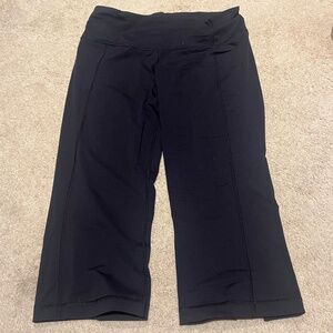 Lululemon leggings, flare, capris, size 12, black